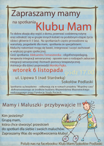 klub ulotka wspólny czas ola SI